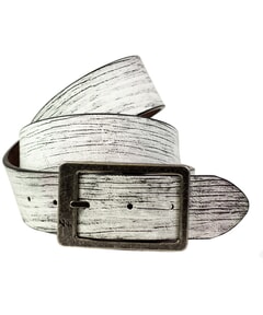 Ash Leather Belt in Tex White