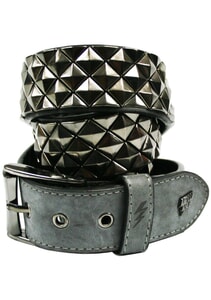 Armor Leather Belt in Slate
