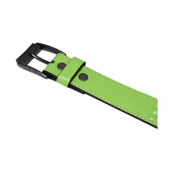 Cover Up Leather Belt in Neon Green