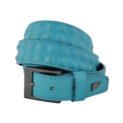 Cover Up Slim Leather Belt in Royal Blue