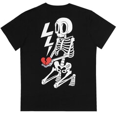 Lowlife Broken Heart Short Sleeve T-Shirt in Black