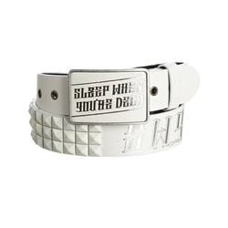 SWYD Pritchard from Dirty Sanchez Leather Belt in White
