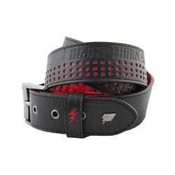 SWYD Perf Pritchard from Dirty Sanchez Leather Belt in Black Red