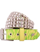 Lowlife Triple S Studded Leather Belt in Neon Print for men and women