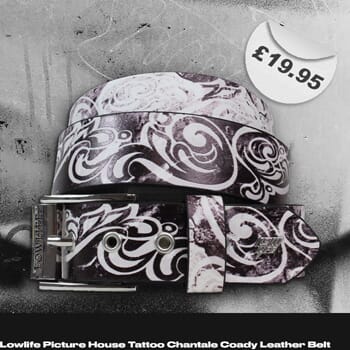 Lowlife Picture House Tattoo Chantale Coady Leather Belt